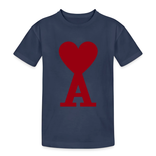 Cœur Ami Paris sur T-shirt coton épais ado