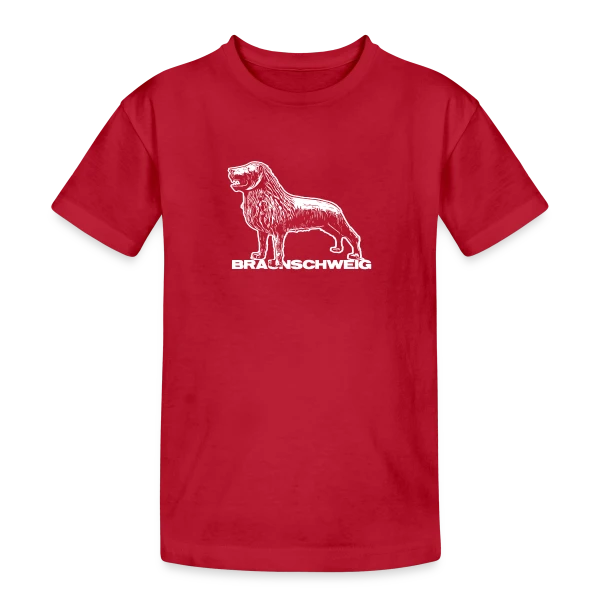 Lion de Brunswick Héraldique sur T-shirt coton épais ado