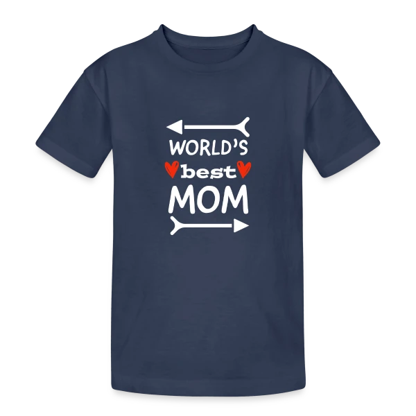 Joyeuse Fête des Mères : Amour et Tendresse sur T-shirt coton épais ado