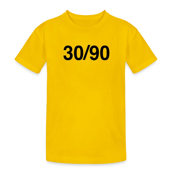 Humour Anniversaire 30/90 sur T-shirt coton épais ado