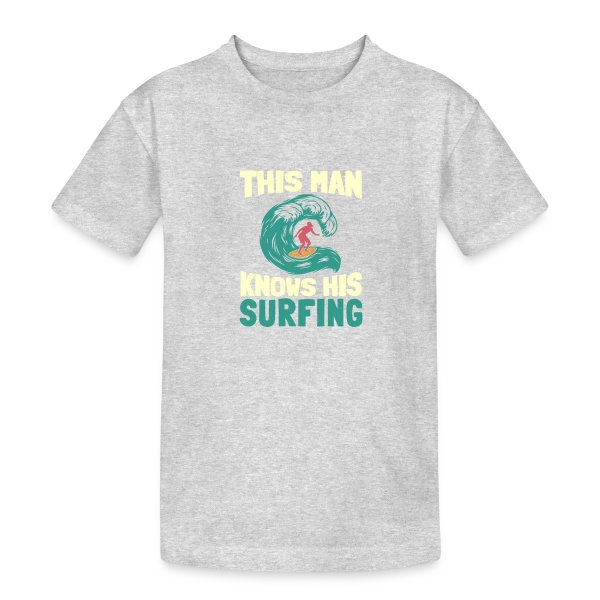 Surfeur | Roi des Vagues sur T-shirt coton épais ado