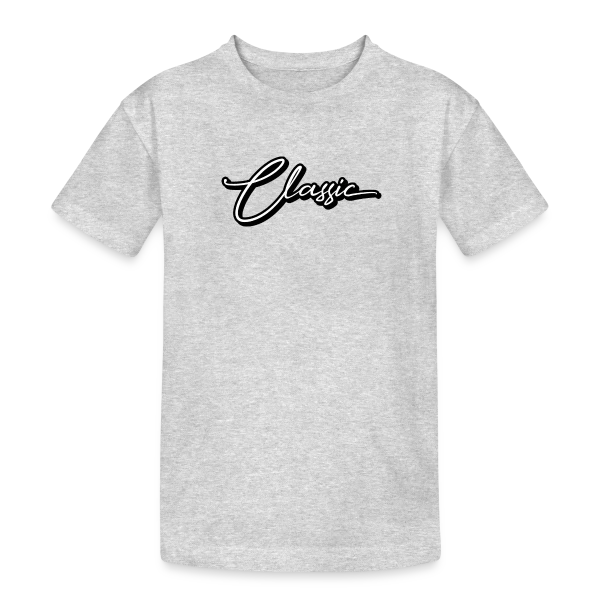 Élégance Classique Script sur T-shirt coton épais ado