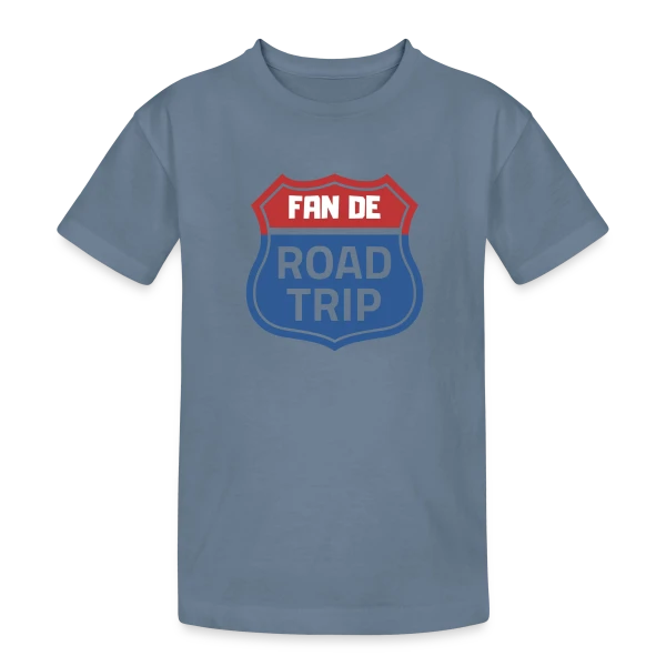 Écusson Fan de Road Trip sur T-shirt coton épais ado