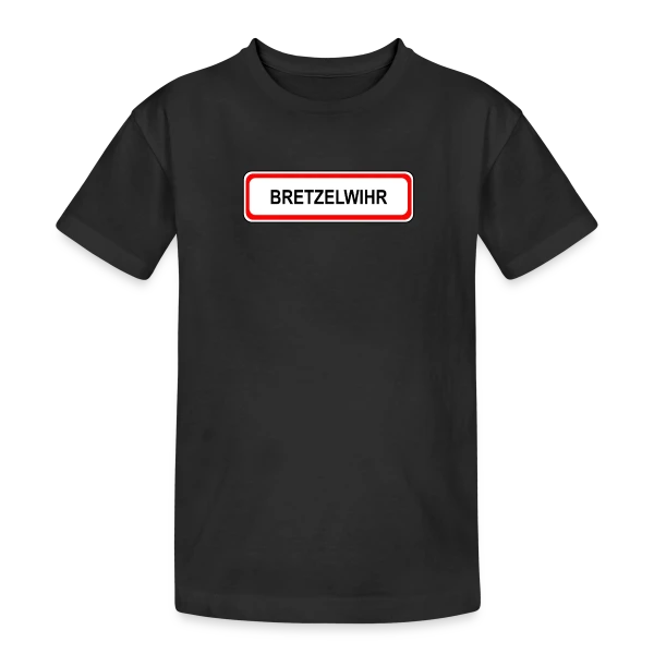 Bretzelwihr: L'Alsace Gourmande sur T-shirt coton épais ado