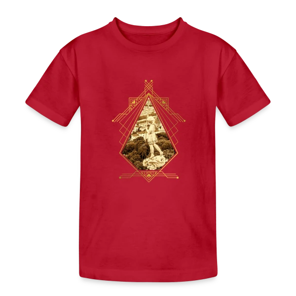 Lyon Art Déco Doré sur T-shirt coton épais ado