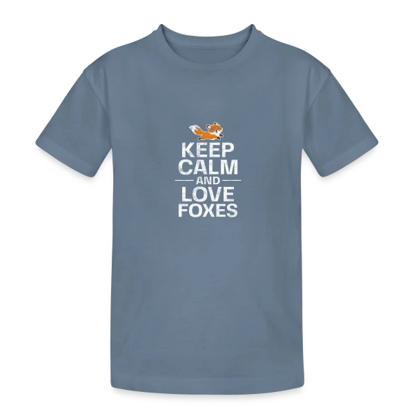 Renard Agile Mignon sur T-shirt coton épais ado