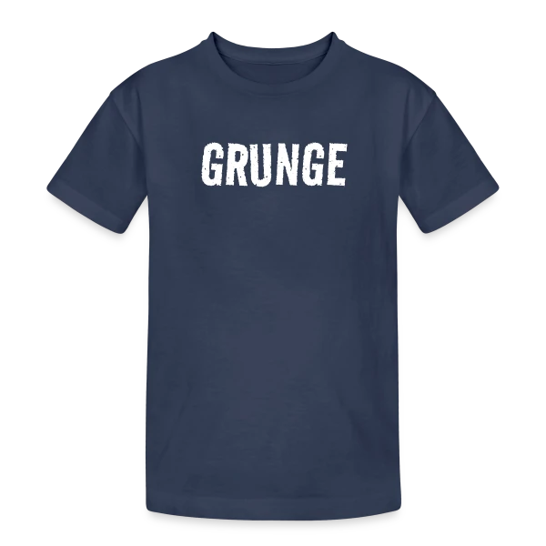 Esprit Grunge Blanc sur T-shirt coton épais ado