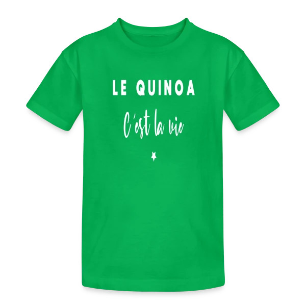 Le Quinoa, C'est la Vie : Le Grain Humour sur T-shirt coton épais ado