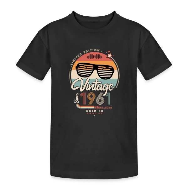 Vintage Depuis 1961 : L'Original sur T-shirt coton épais ado