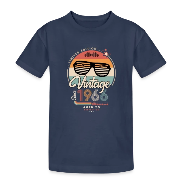 Vintage Depuis 1966 : Un Millésime Exceptionnel sur T-shirt coton épais ado