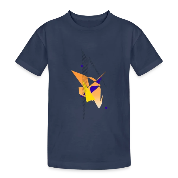Formes Abstraites Dynamiques sur T-shirt coton épais ado