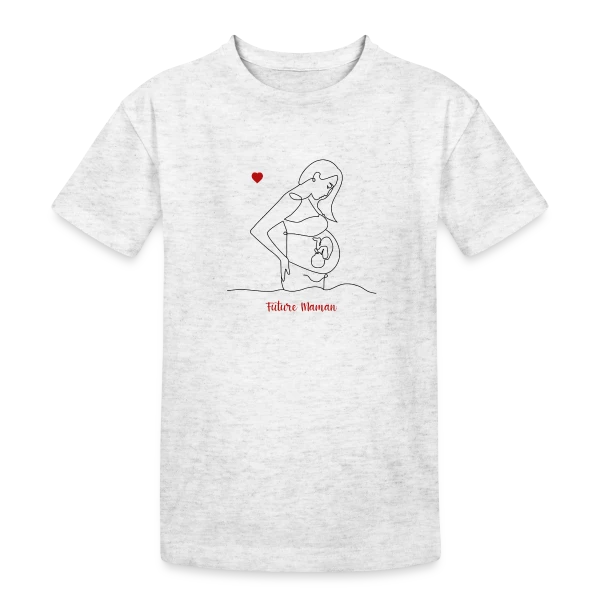 Future Maman : Douce Attente sur T-shirt coton épais ado