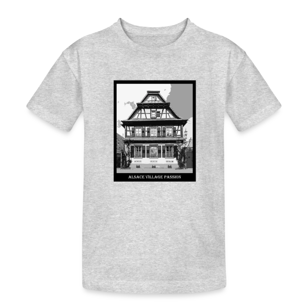 Maison à Colombages Alsacienne Vintage sur T-shirt coton épais ado