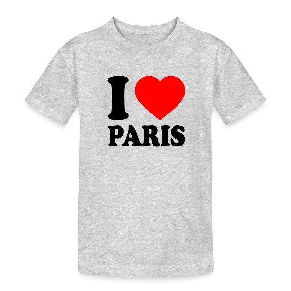 J'aime Paris Classique sur T-shirt coton épais ado