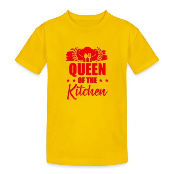 Reine de la Cuisine : Le Trône Culinaire ! sur T-shirt coton épais ado