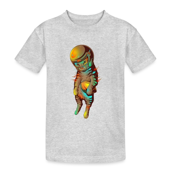 Félin Touchdown sur T-shirt coton épais ado