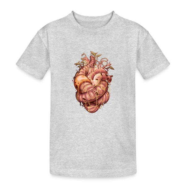 Cœur Intemporel sur T-shirt coton épais ado