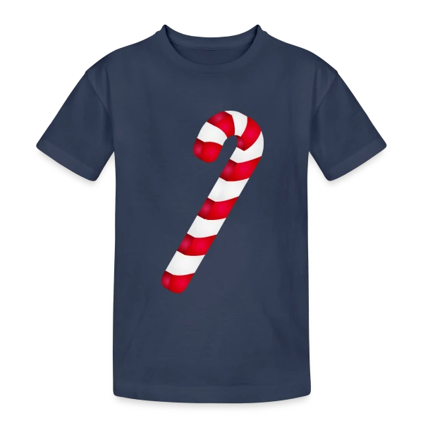 Sucre d'Orge : Douceur de la Saison de Noël sur T-shirt coton épais ado