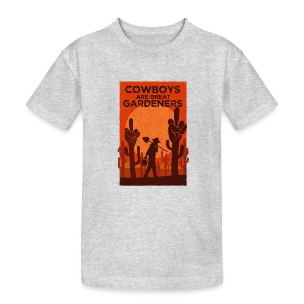 Jardinier du Far West sur T-shirt coton épais ado