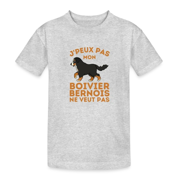 Humour Mon Bouvier Bernois sur T-shirt coton épais ado