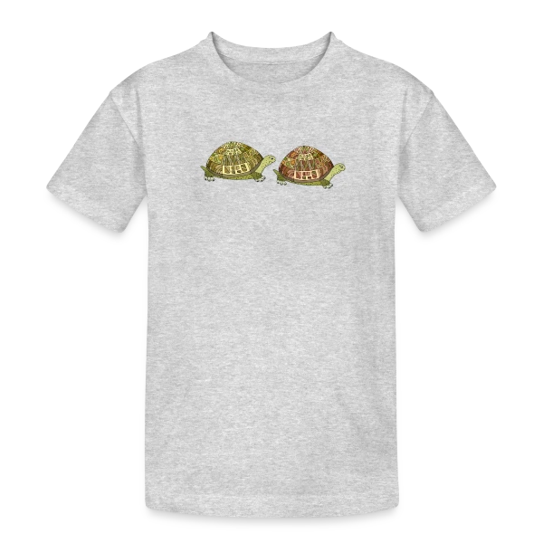 Tortue Élégante sur T-shirt coton épais ado