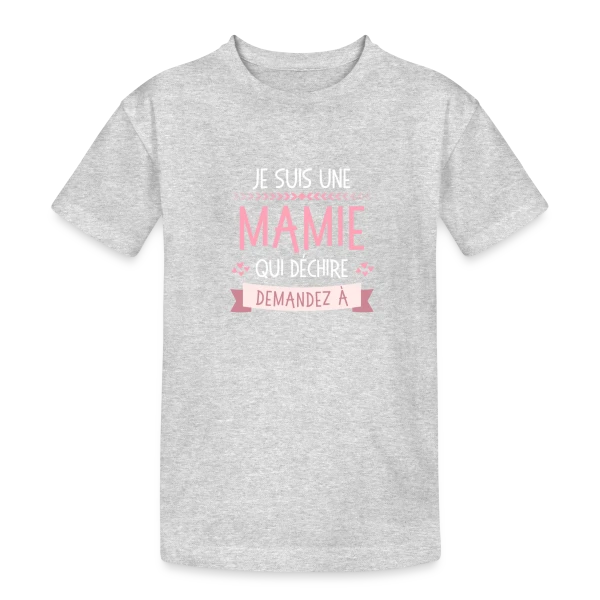 Mamie Qui Déchire : Demandez aux [Prénoms Personnalisés] sur T-shirt coton épais ado