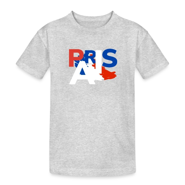 Paris Tricolore Moderne sur T-shirt coton épais ado