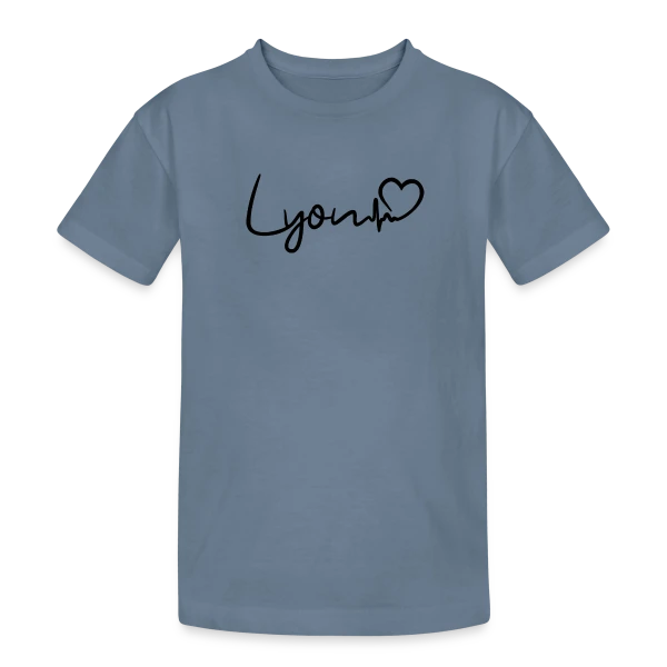 Lyon Battement de Cœur sur T-shirt coton épais ado