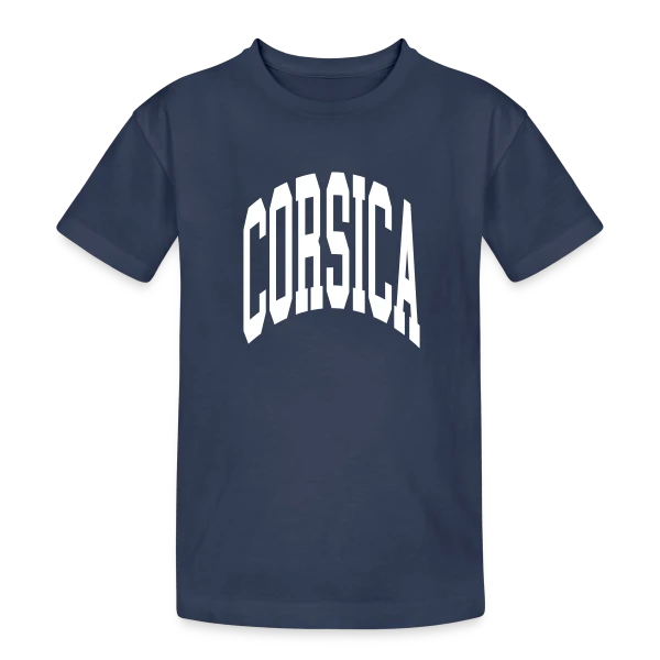 Korsika Simple sur T-shirt coton épais ado