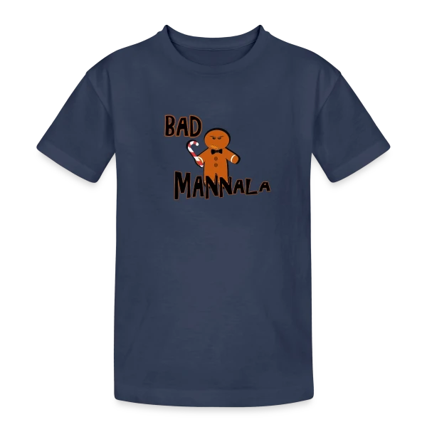 Mannala Alsacien Humour : Brioche de Noël sur T-shirt coton épais ado