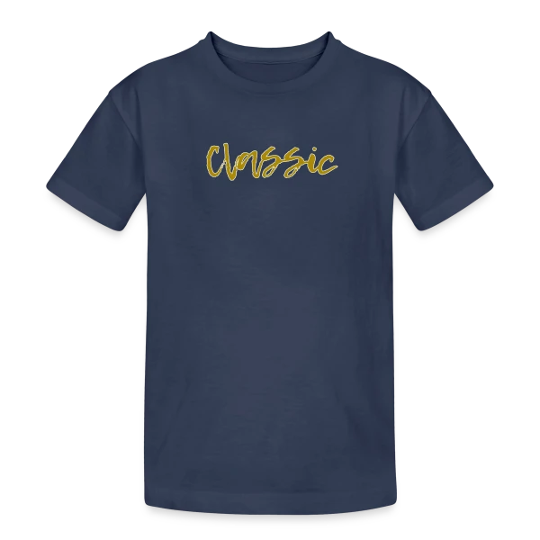 Classique Doré Élégant sur T-shirt coton épais ado