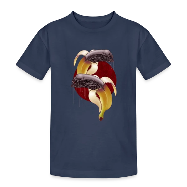 Banane Extraterrestre sur T-shirt coton épais ado