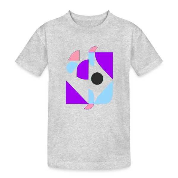Formes Abstraites Années 70 sur T-shirt coton épais ado