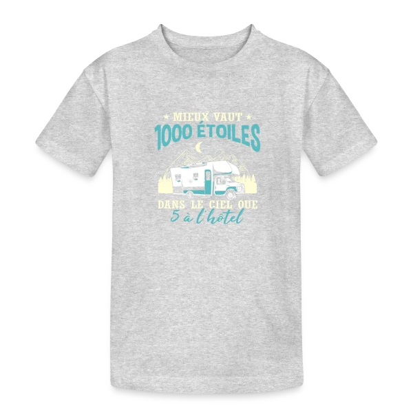 Camping-Car Fun: L'Humour du Campeur Passionné sur T-shirt coton épais ado