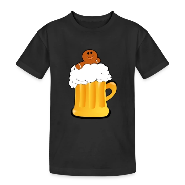Piscine Bière Alsacienne sur T-shirt coton épais ado