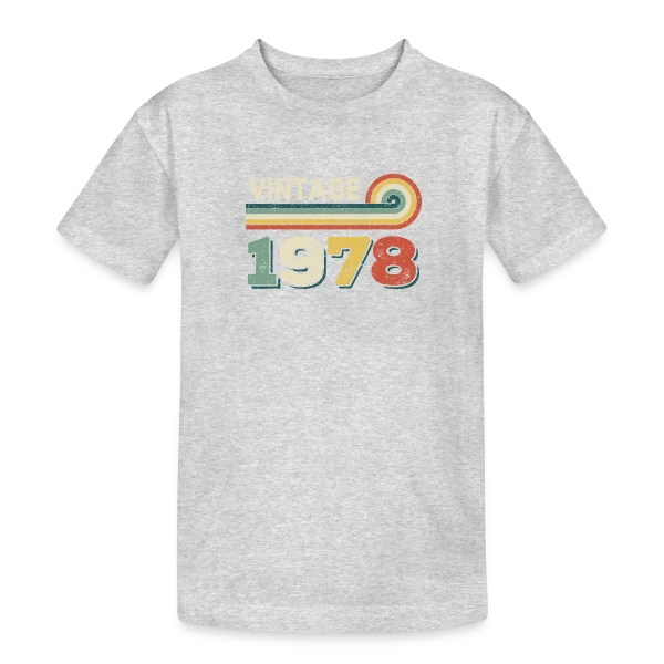 Vintage 1978 Spirale Rétro sur T-shirt coton épais ado