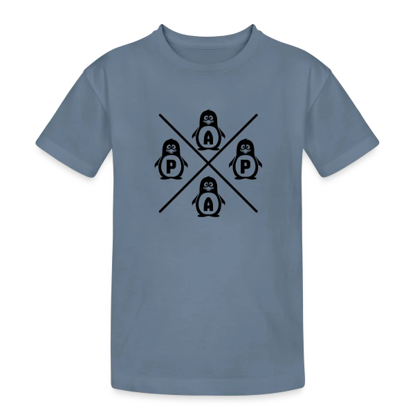 Papa Pingouin Adorable sur T-shirt coton épais ado