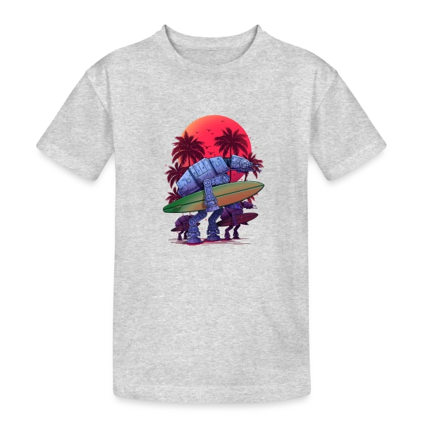 L'Été Galactique des AT-AT sur T-shirt coton épais ado