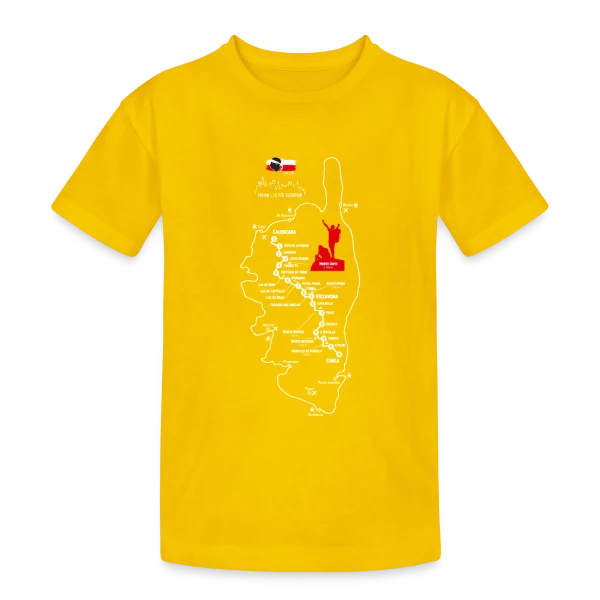 GR20 Corse: Randonnée Mythique sur T-shirt coton épais ado