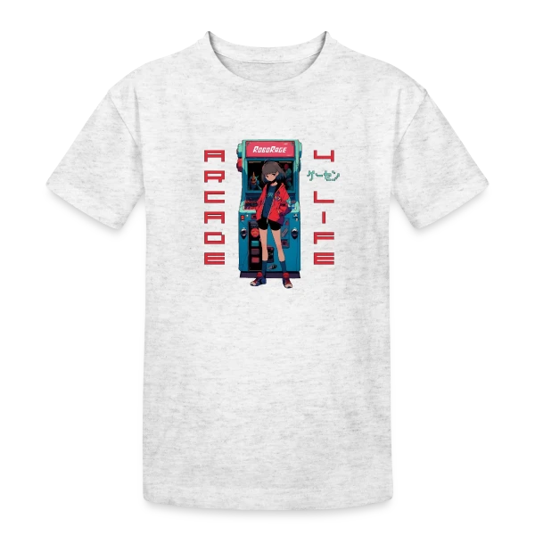 Fille Anime Gaming - Arcade 4 Life sur T-shirt coton épais ado