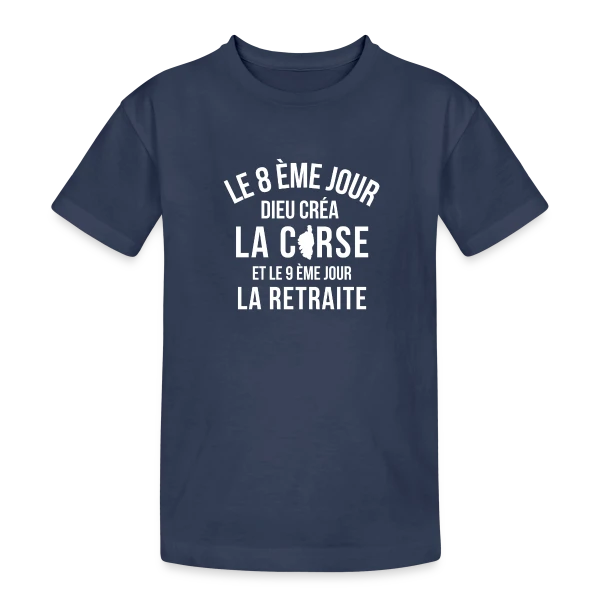 Humour Corse Invisible sur T-shirt coton épais ado