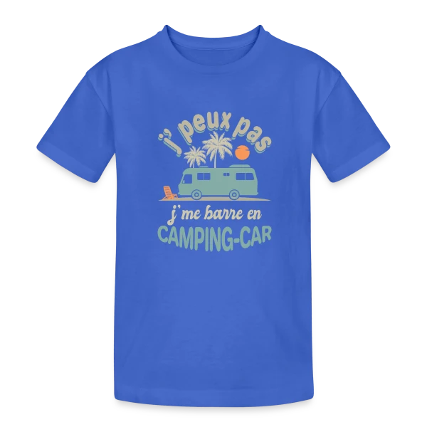Je Me Barre en Camping-Car à Agadir! Humour Retraite sur T-shirt coton épais ado