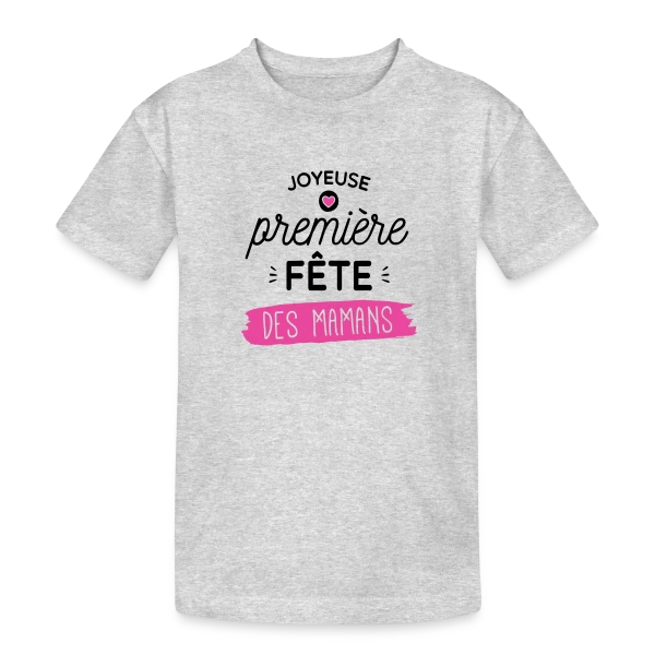 'Joyeuse Première Fête des Mères' - Cadeau Jeune Maman sur T-shirt coton épais ado