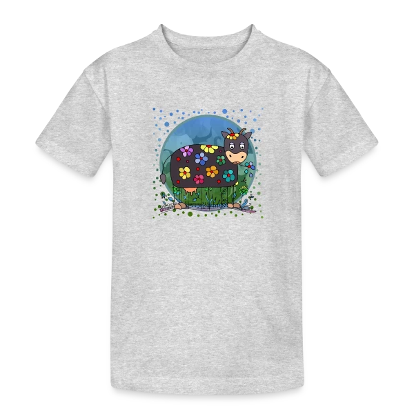 La Vache Mignonne sur T-shirt coton épais ado