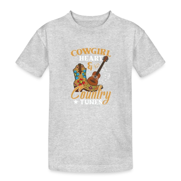 Festival Musique Country & Guitare sur T-shirt coton épais ado