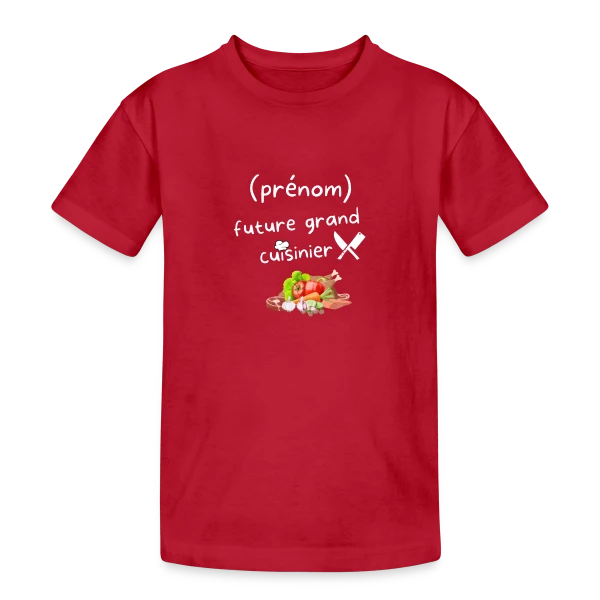 De Cuisine Personnalisé : Pour les Passionnés sur T-shirt coton épais ado