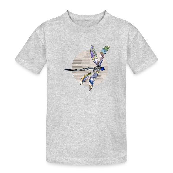 Libellule Enchantée sur T-shirt coton épais ado