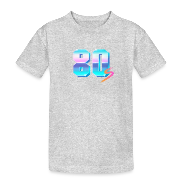 Années 80 Holographique sur T-shirt coton épais ado