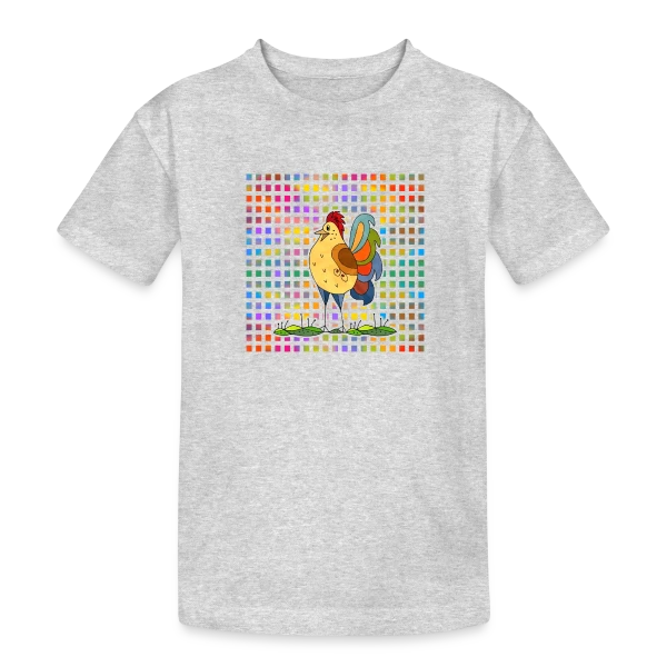 Coq Fier sur T-shirt coton épais ado