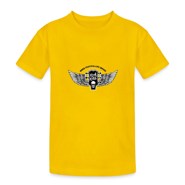 Esprit Rock Musique sur T-shirt coton épais ado